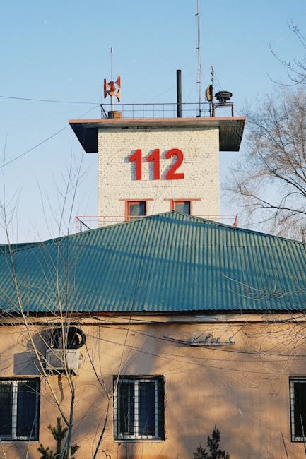 Institutional Support Building with 112 Marking